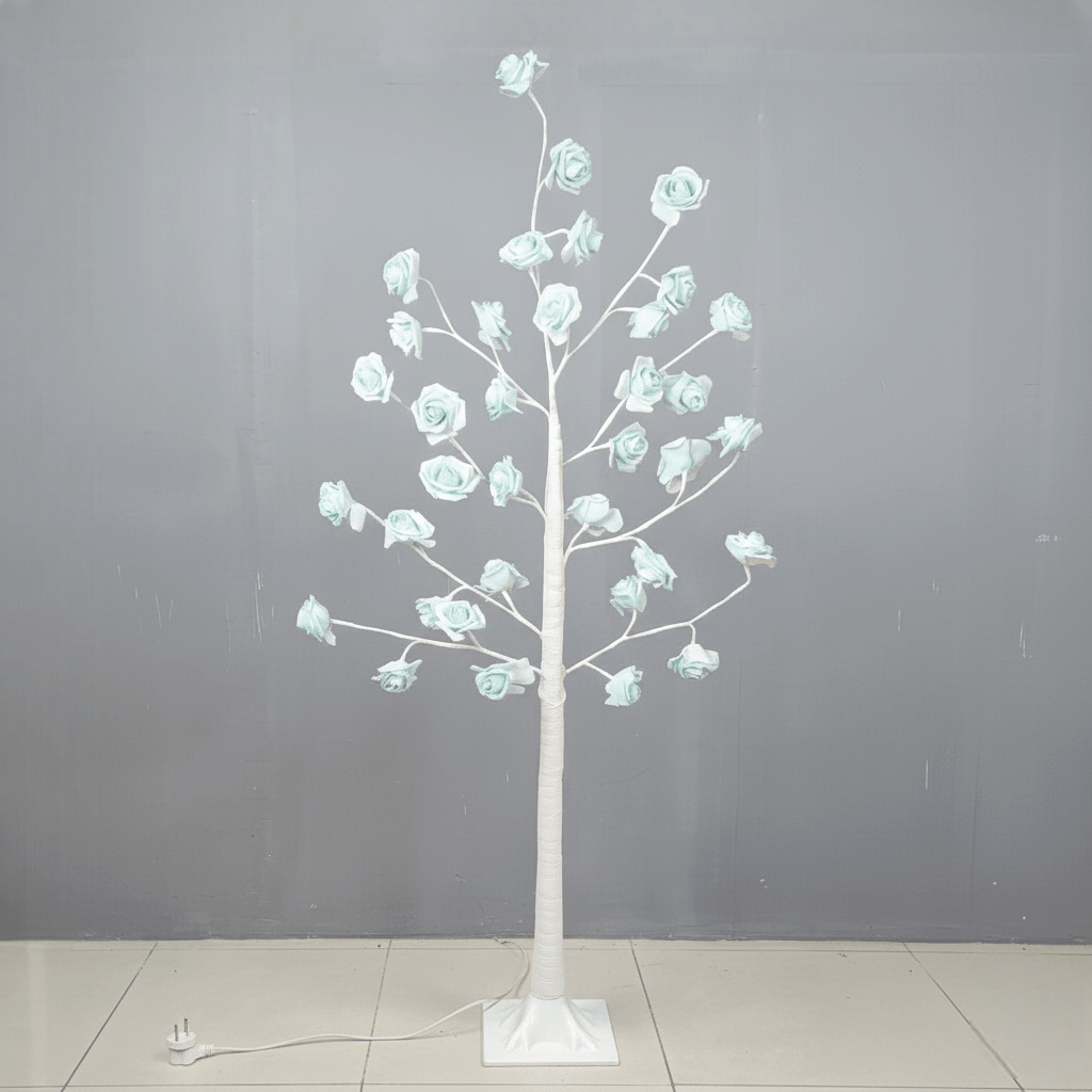 Blue LED Rose Tree – Beautiful Flower Light - Memories Insite